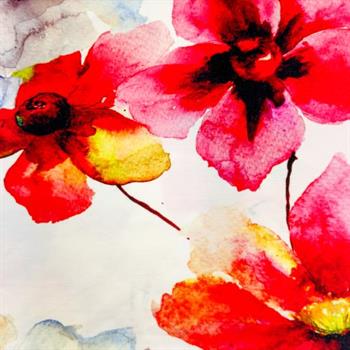 Heavy Viscose  jersey, Flower